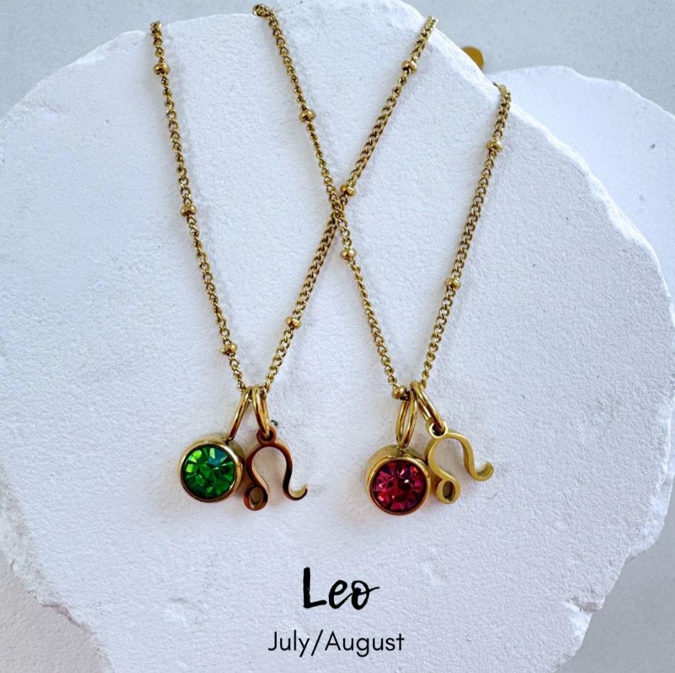Birthstone Zodiac Necklace by BLC