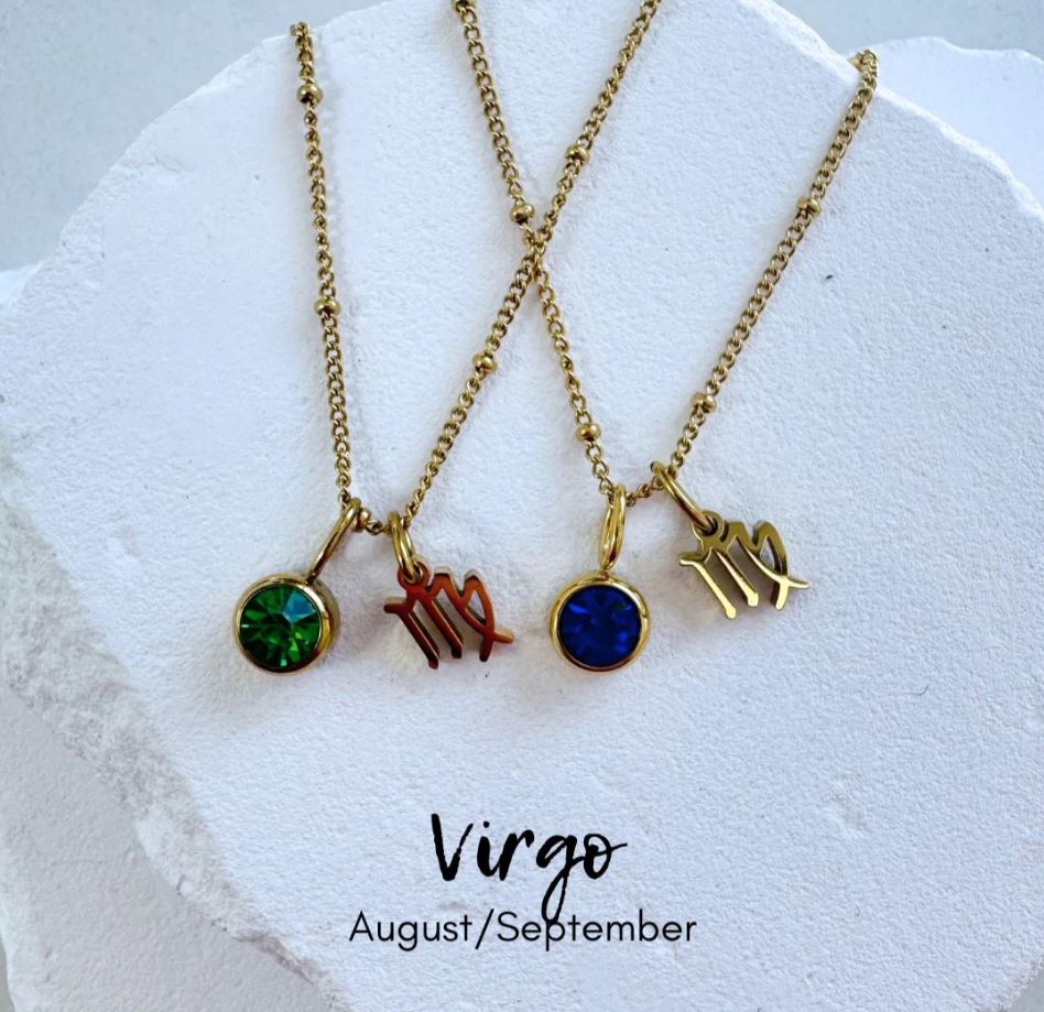 Birthstone Zodiac Necklace by BLC