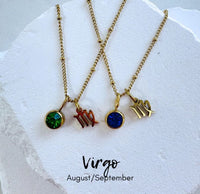 Birthstone Zodiac Necklace by BLC