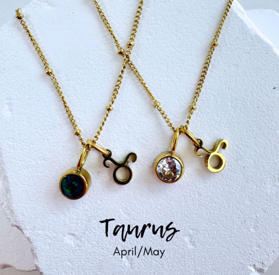 Birthstone Zodiac Necklace by BLC