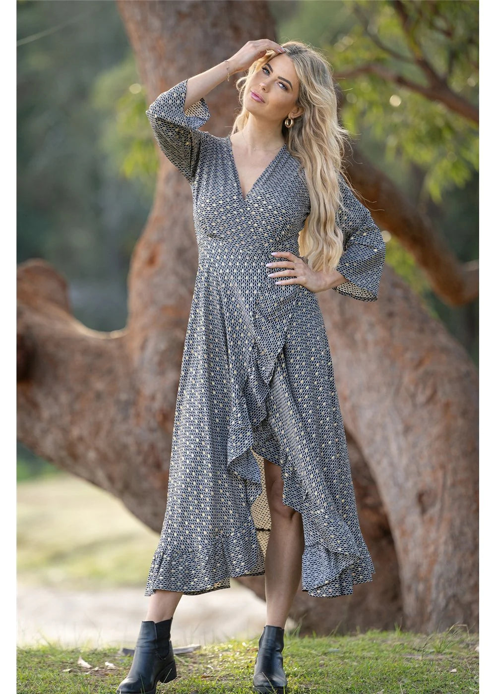 Eline Wrap Dress by Cienna