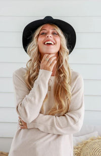 Fedora Hat with Floppy Brim