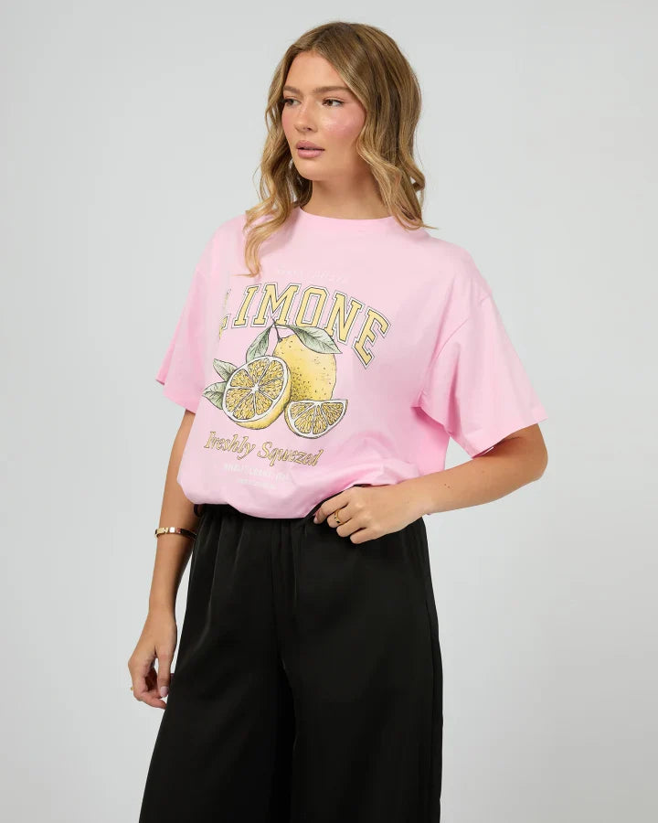 Limone Pink Tee by Jorge