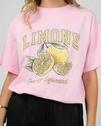 Limone Pink Tee by Jorge