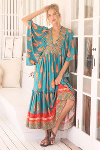Raya Maxi Dress Melody Print by Jaase