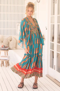 Raya Maxi Dress Melody Print by Jaase