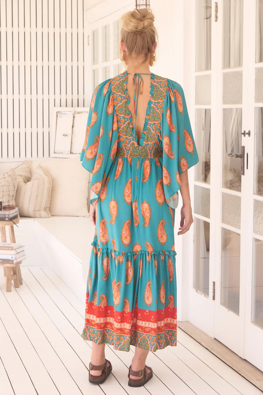 Raya Maxi Dress Melody Print by Jaase