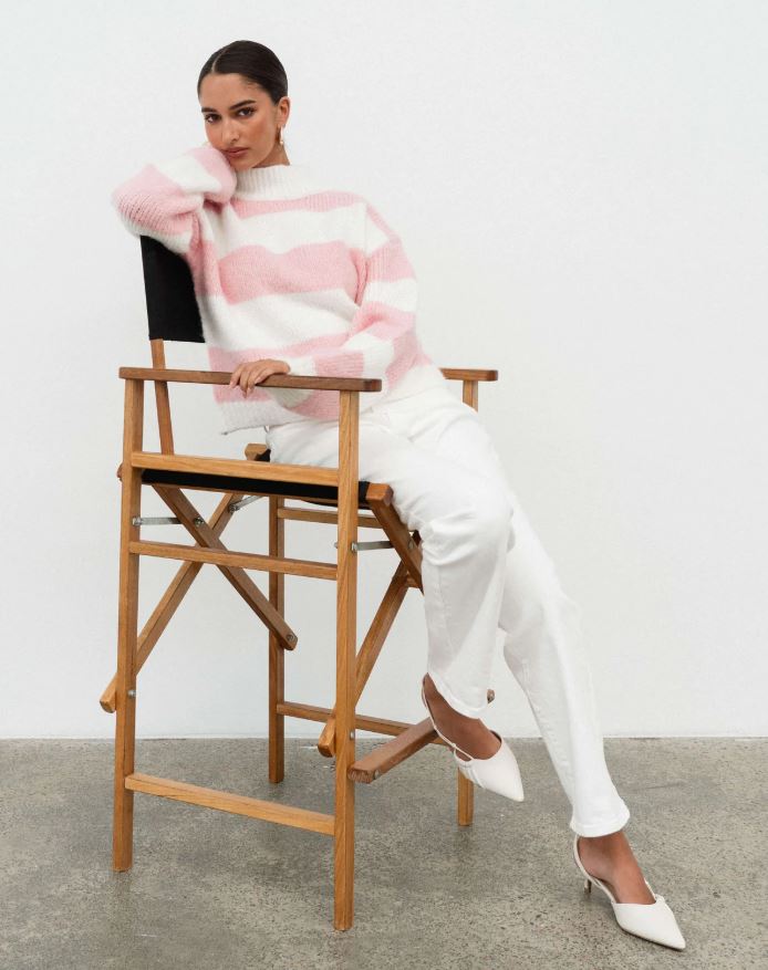 Elsa Stripe Knit Sweater