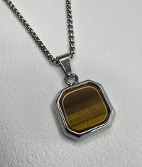 BLC Tiger's Eye Pendant Necklace