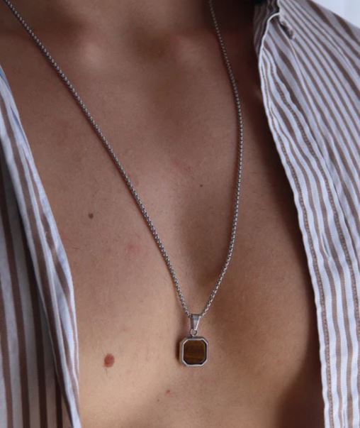 BLC Tiger's Eye Pendant Necklace