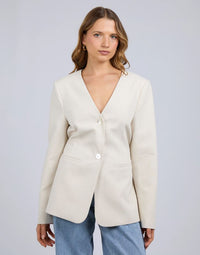 Matilda Linen Blazer by Silent Theory