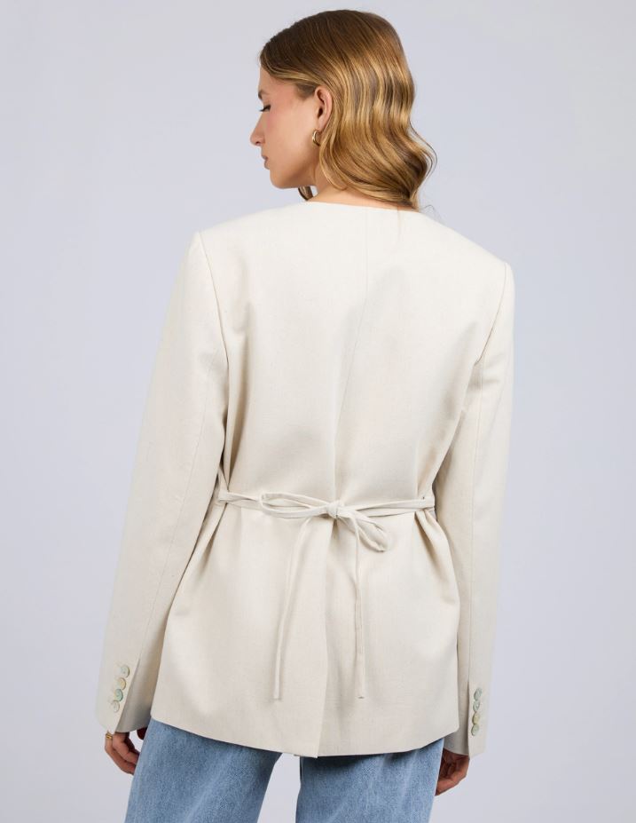 Matilda Linen Blazer by Silent Theory