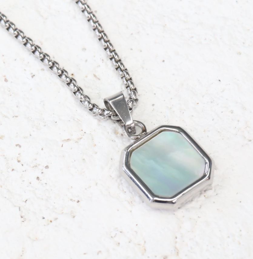 BLC Mother of Pearl Pendant Necklace