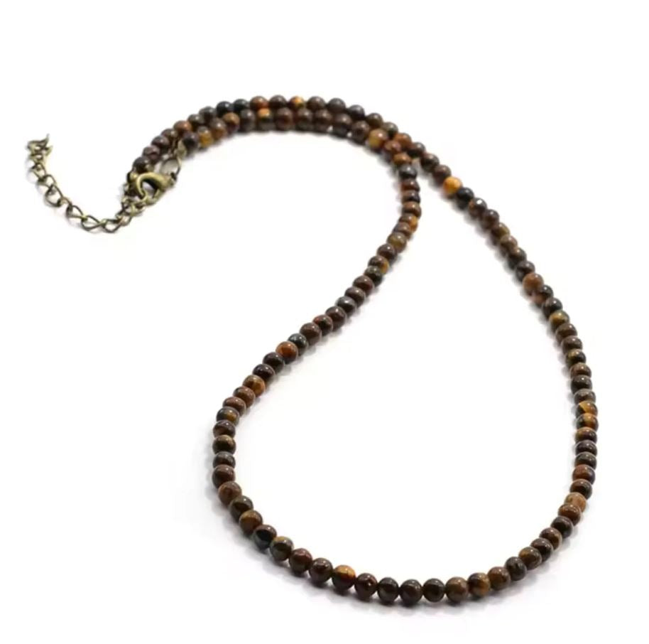 BLC Tiger's Eye Beaded Necklace