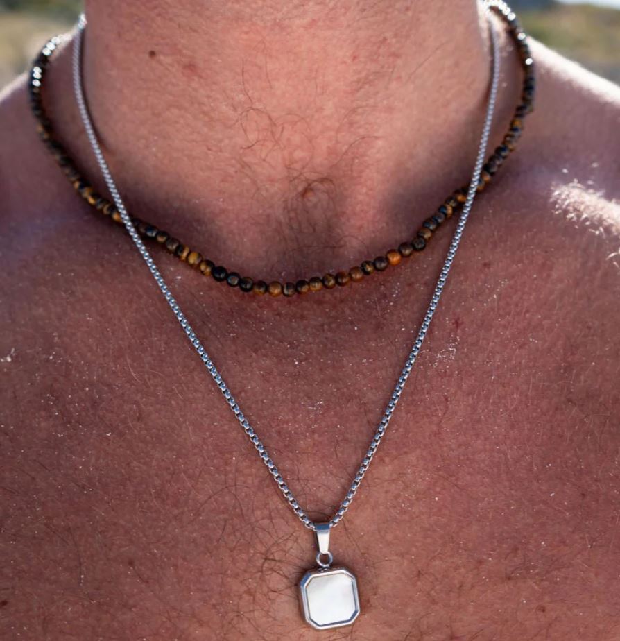 BLC Tiger's Eye Beaded Necklace