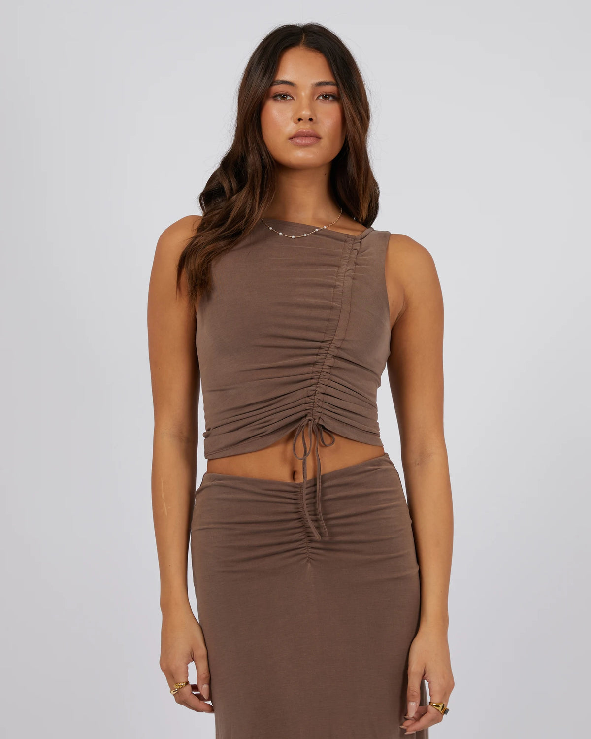 Luxe Ruched Tank by Jorge