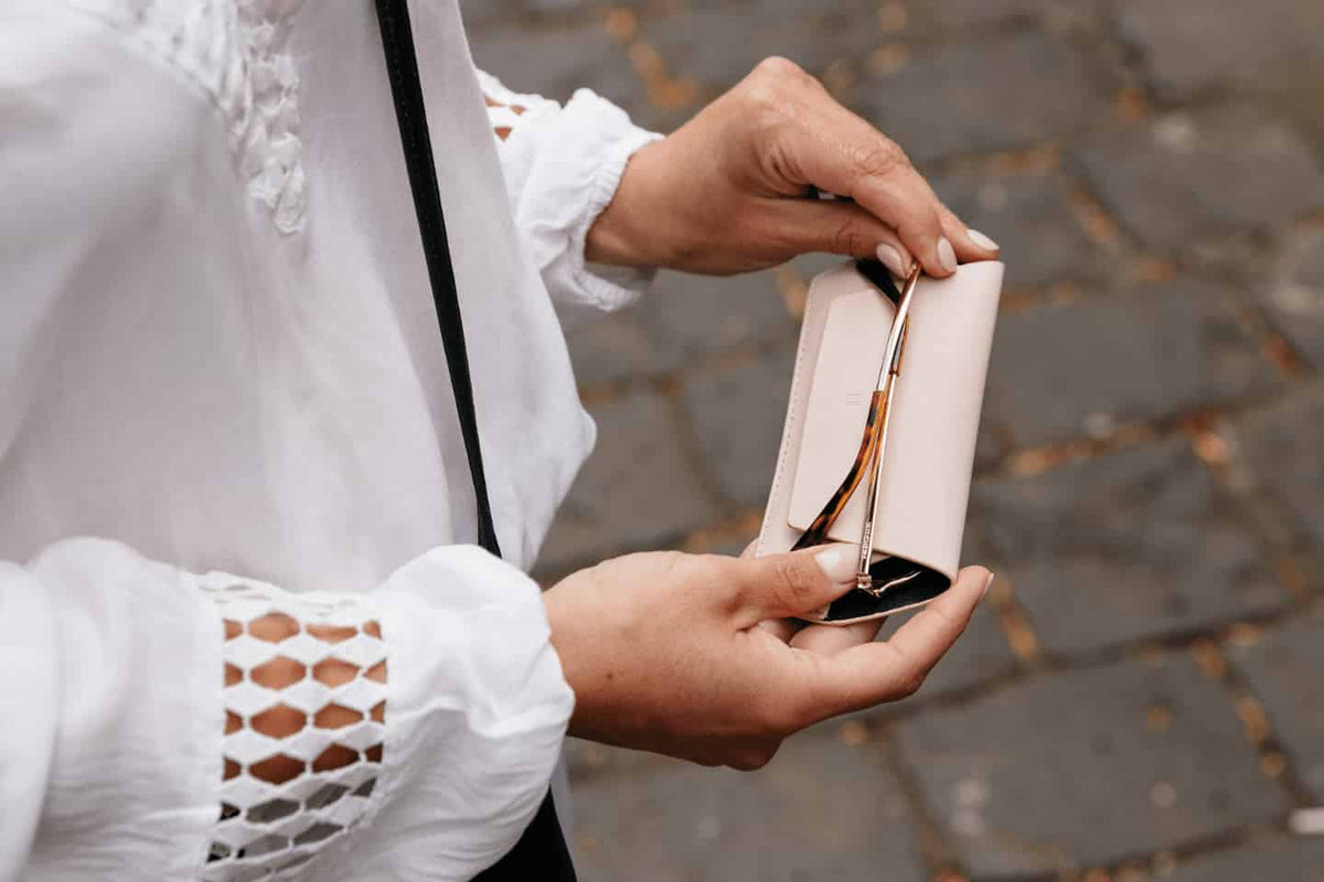 Fox and Leo Glasses Case - Blush