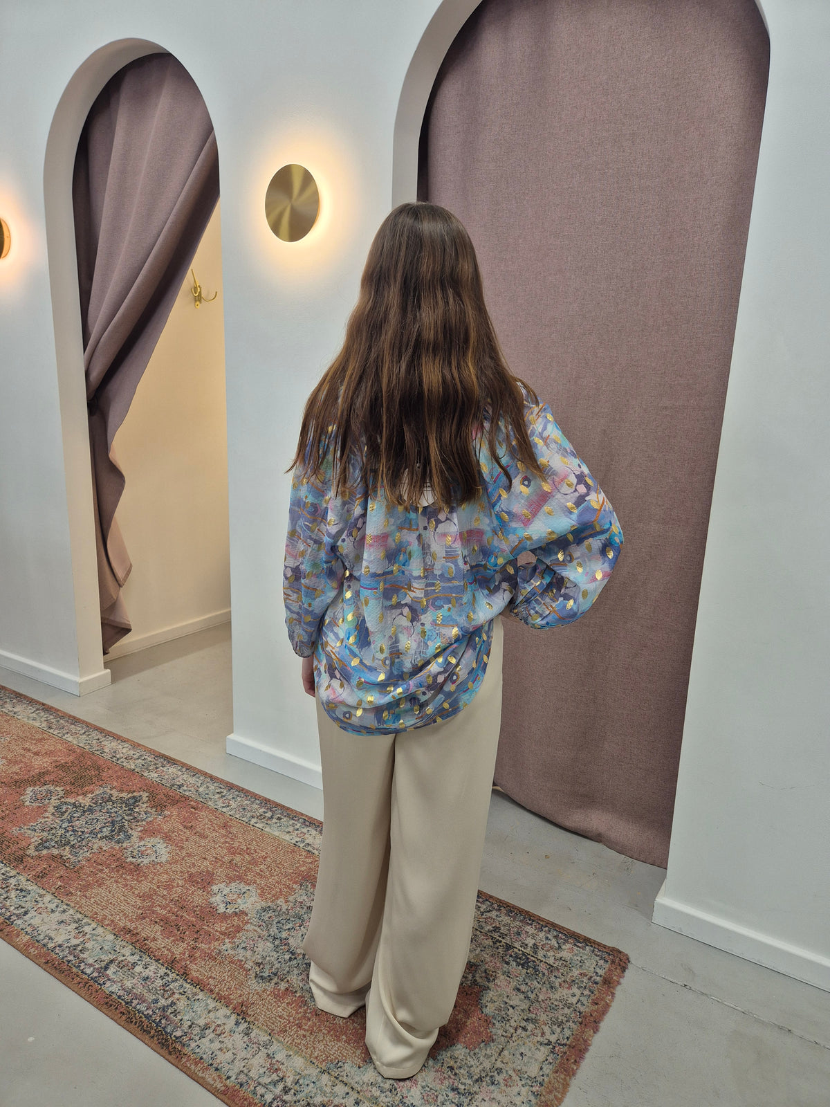 Sandra Foil Blouse by Cindy & Sami