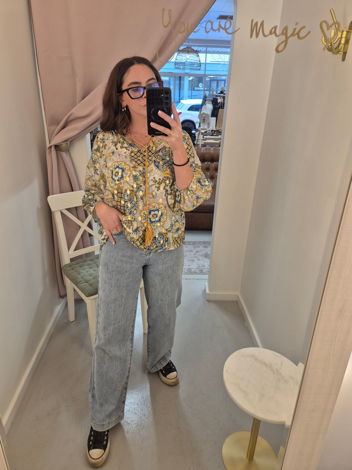 Gypsy Foil Blouse by Sambara
