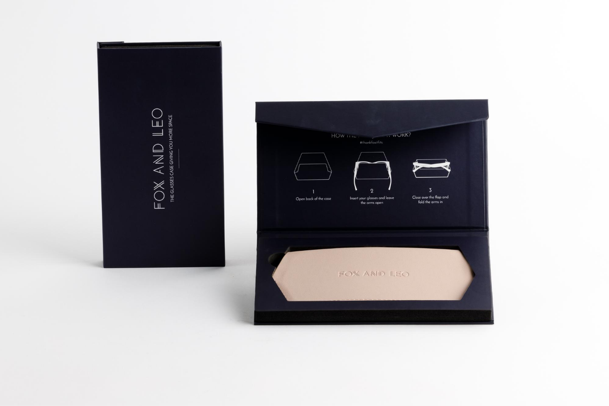 Fox and Leo Glasses Case - Blush