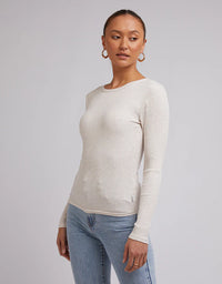 Ribbed Long Sleeve Top by Silent Theory