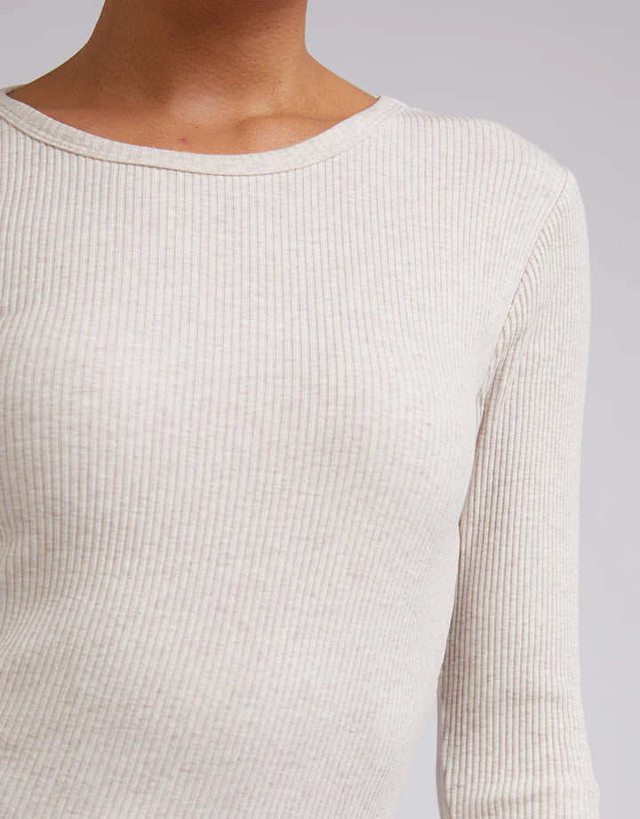 Ribbed Long Sleeve Top by Silent Theory