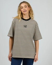 Foundation Stripe Tee by Silent Theory