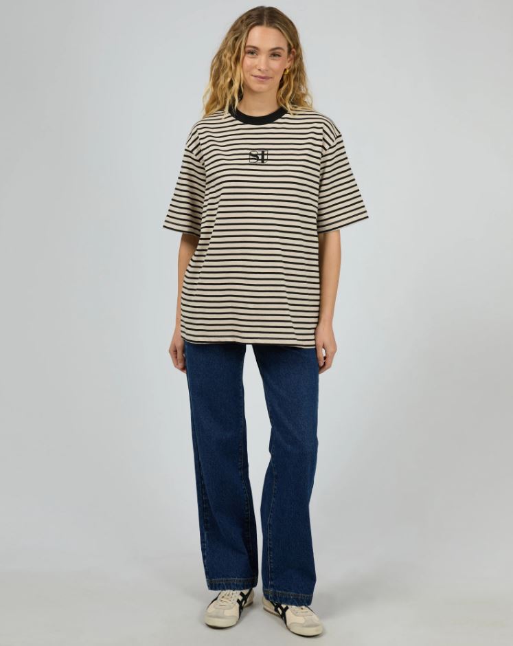 Foundation Stripe Tee by Silent Theory