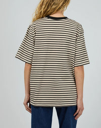 Foundation Stripe Tee by Silent Theory