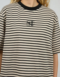 Foundation Stripe Tee by Silent Theory