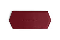 Fox and Leo Glasses Case - Burgundy