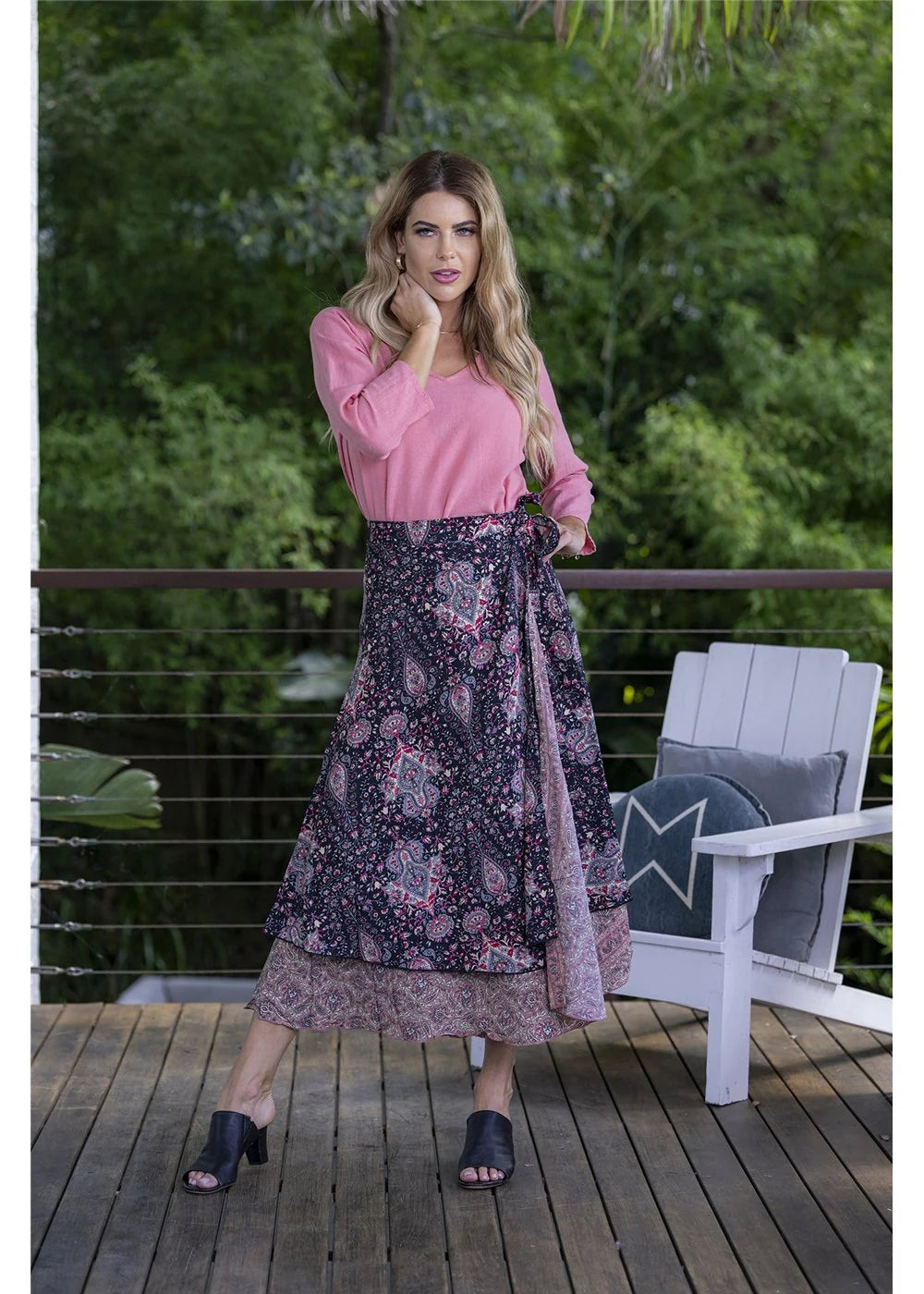 Allegra Wrap Skirt by Cienna