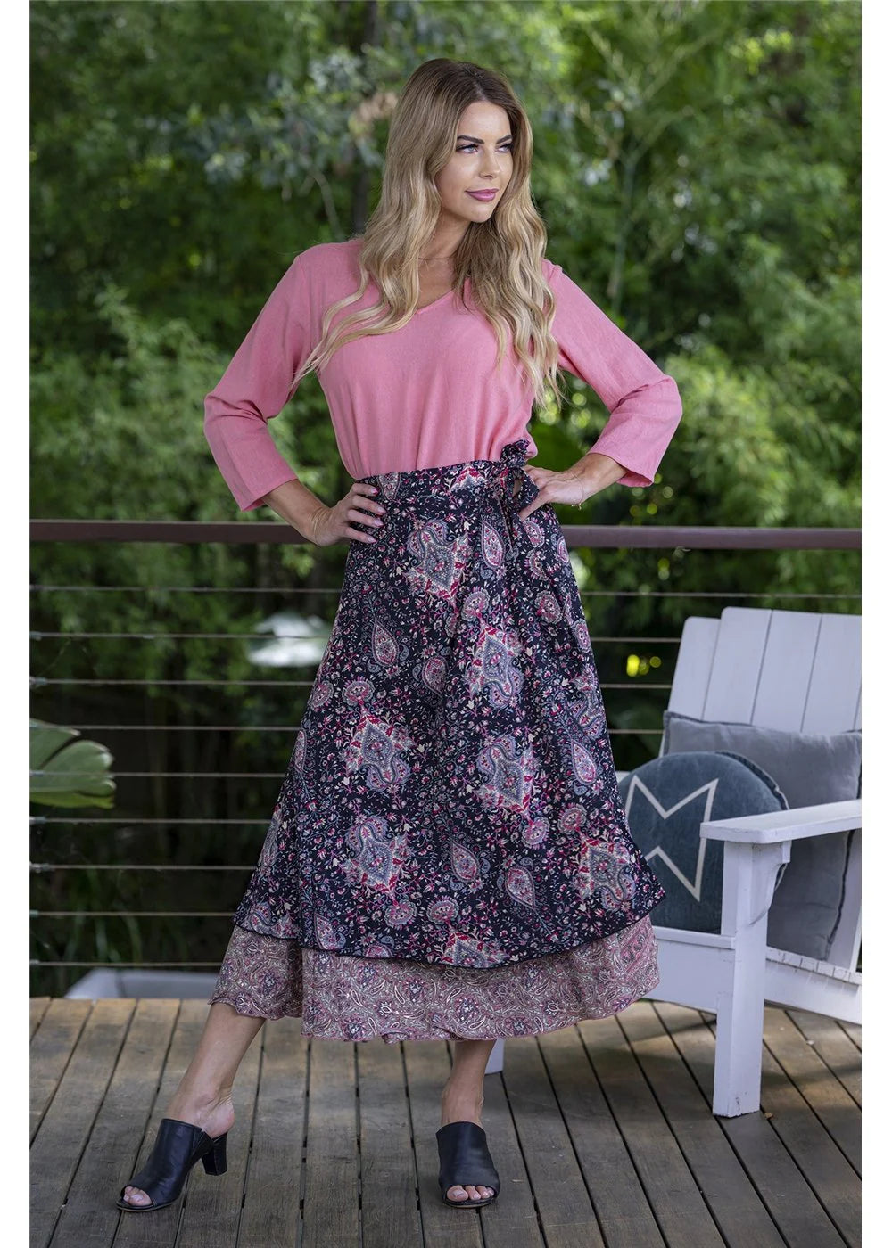 Allegra Wrap Skirt by Cienna