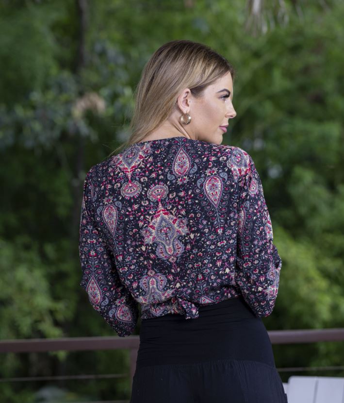 Allegra Wrap Top by Cienna