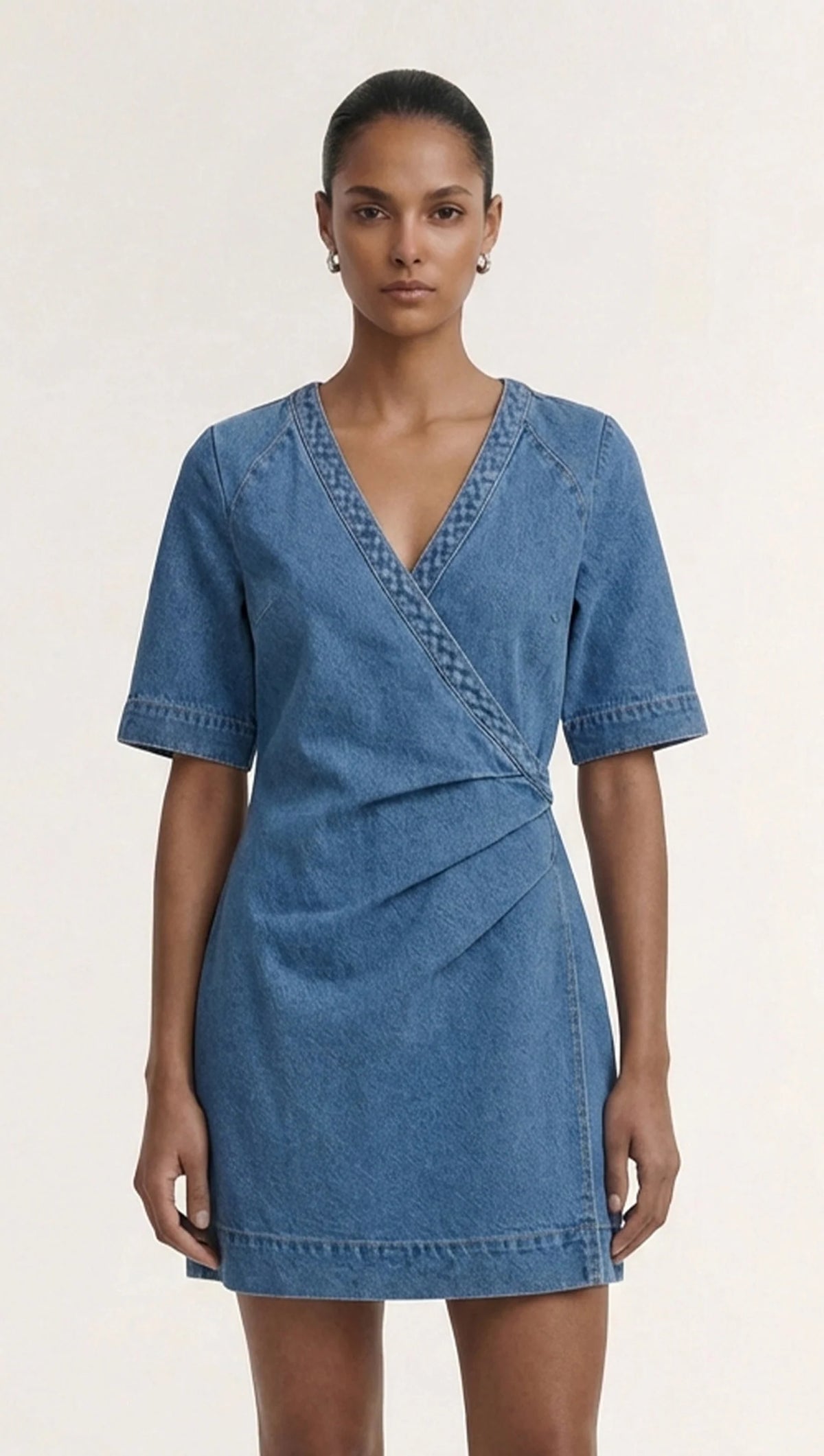 Ari Wrap Denim Dress
