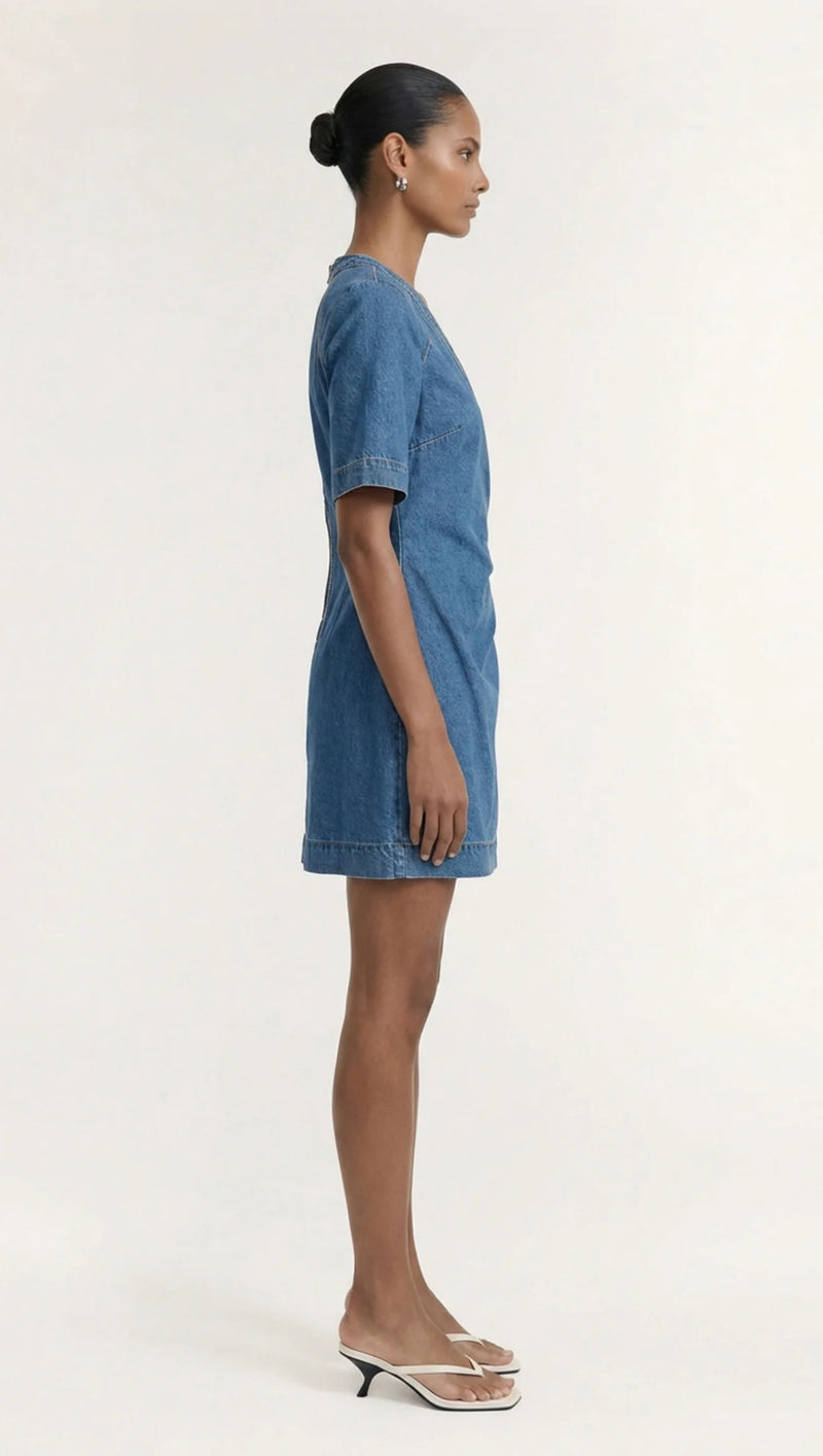 Ari Wrap Denim Dress