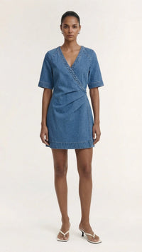 Ari Wrap Denim Dress