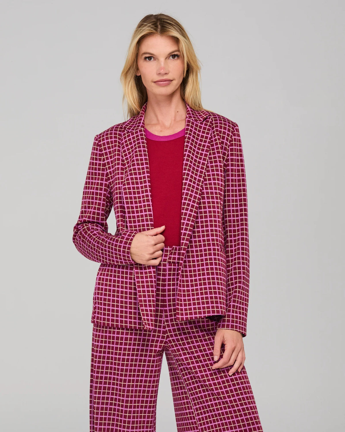 Aiko Blazer Himari Check by Boom Shankar