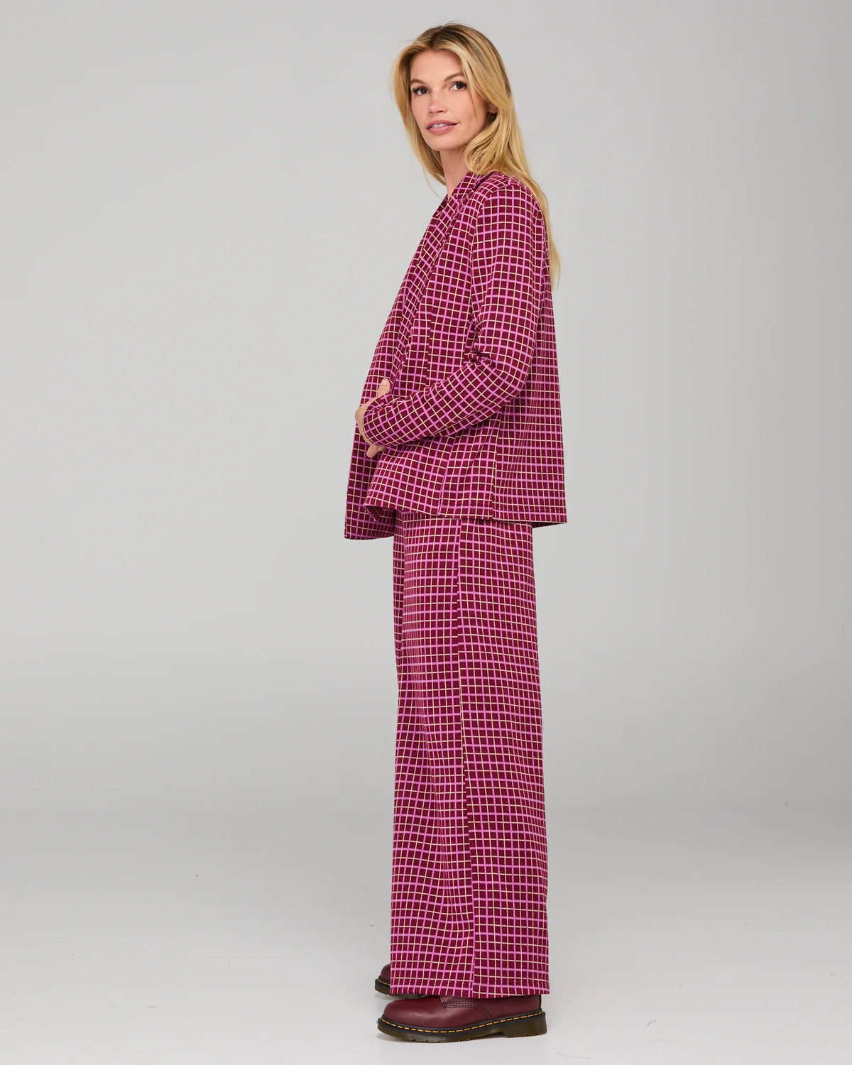 Aiko Blazer Himari Check by Boom Shankar