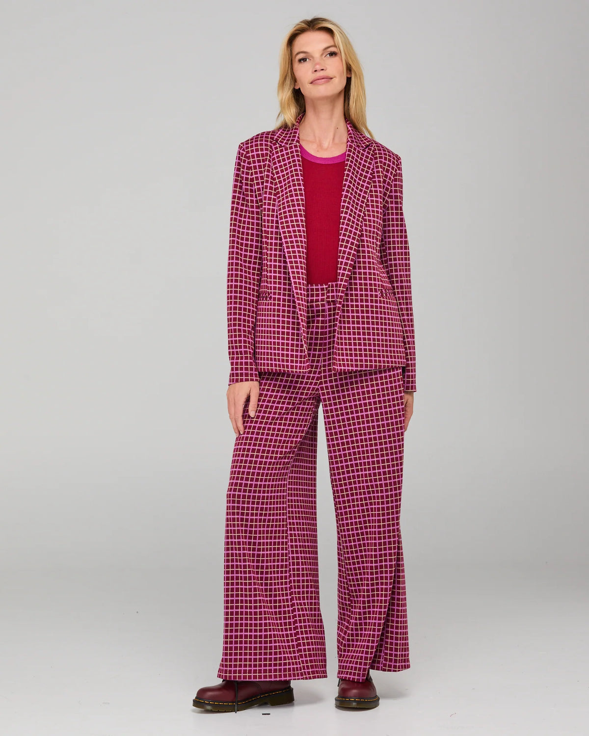 Aiko Pants Himari Check by Boom Shankar