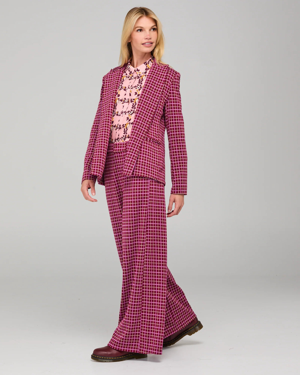 Aiko Pants Himari Check by Boom Shankar