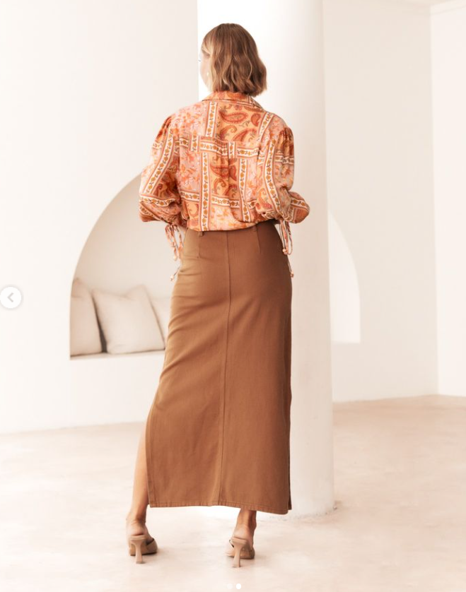 Altitude Maxi Skirt - Latte