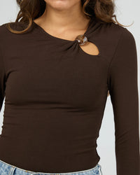 Atlas Long Sleeve Top Chocolate by Silent Theory