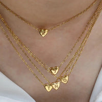 BLC Heart Initial Necklace