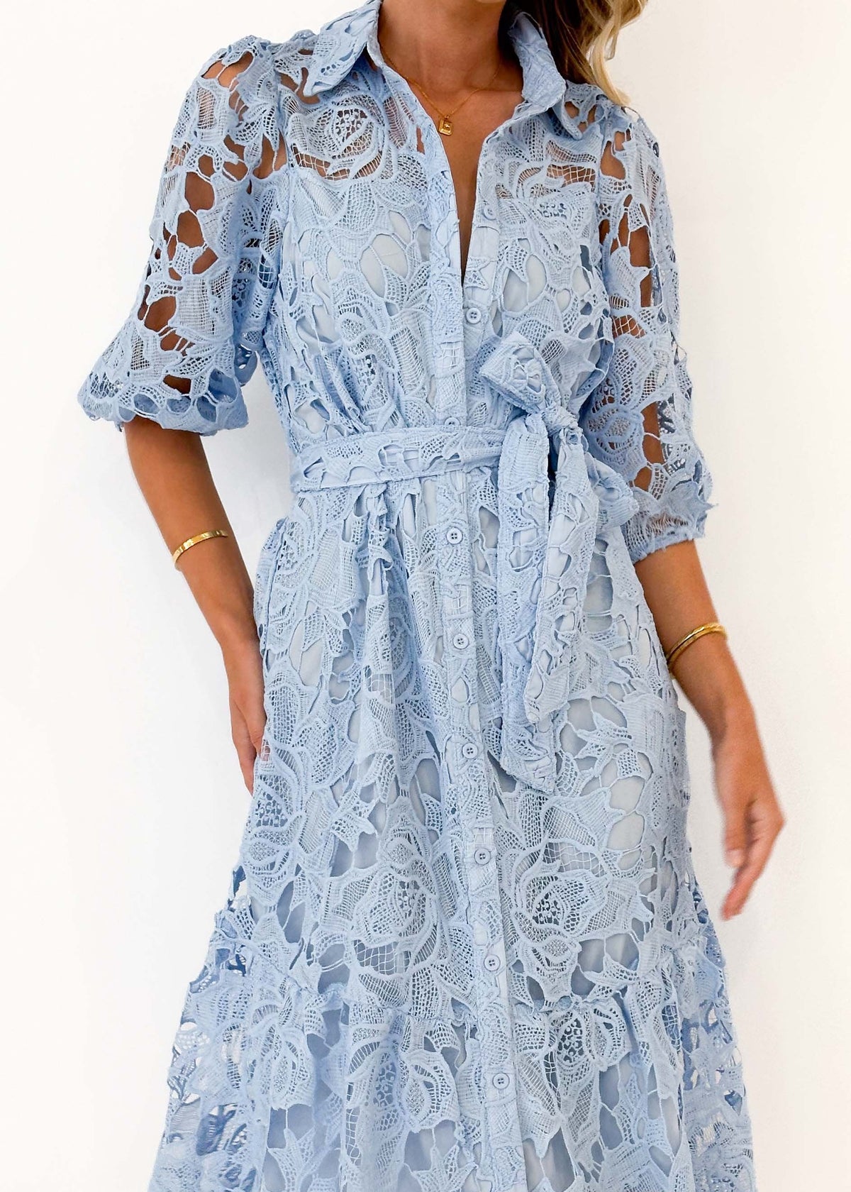 Arabella Lace Midi Dress