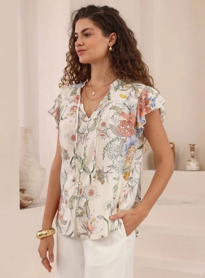 Botanical Blouse by Iris Maxi