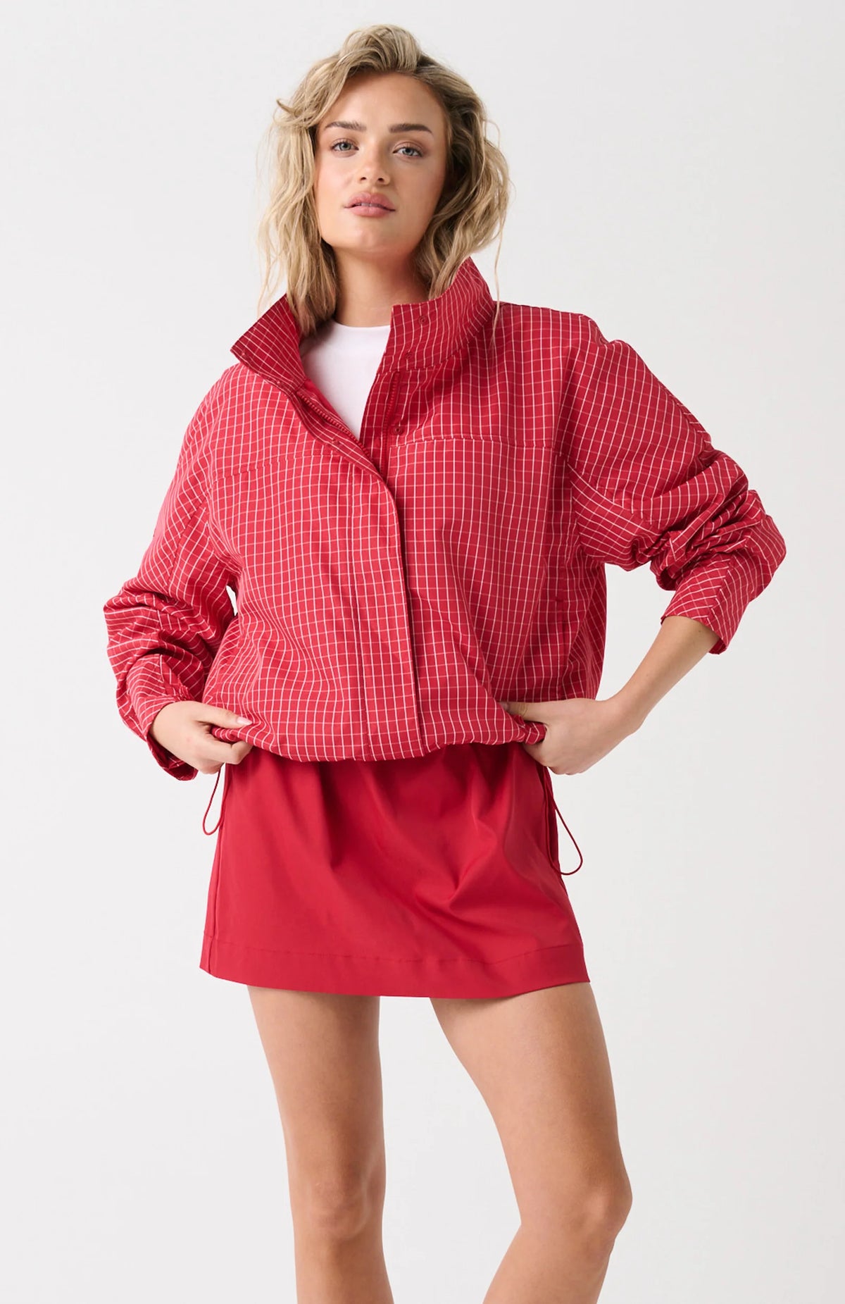 Beau Spray Jacket - Red Check