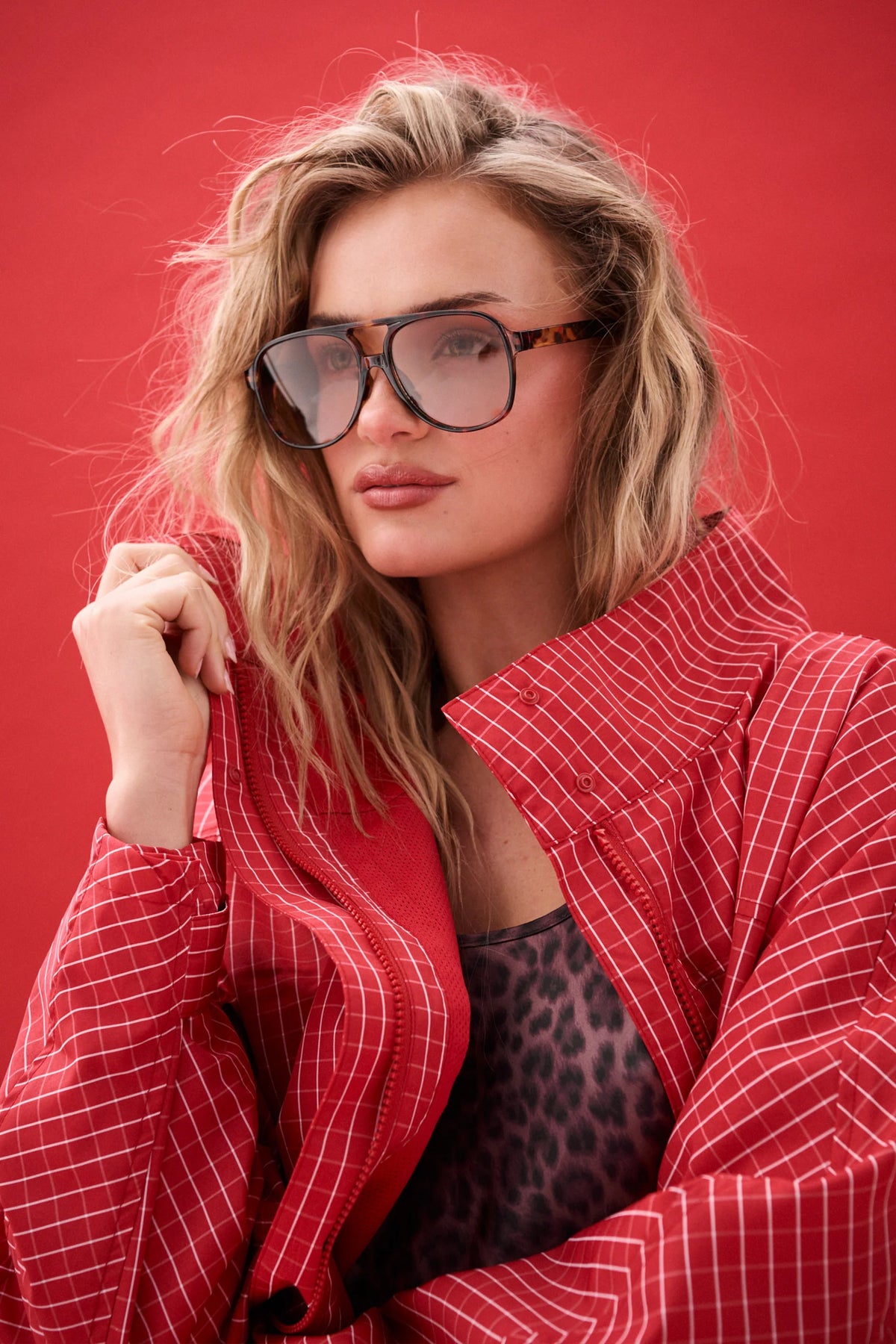 Beau Spray Jacket - Red Check