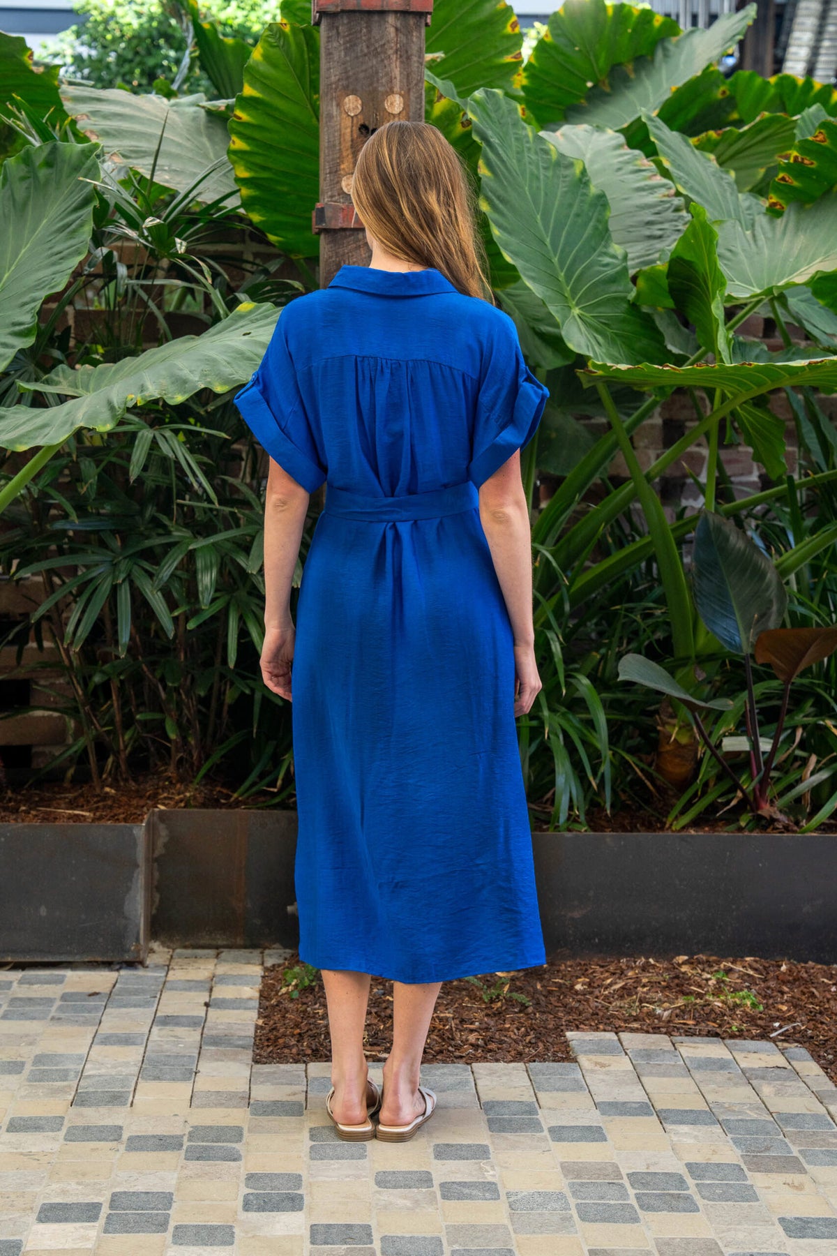 Carlson Dress Blue by Boho