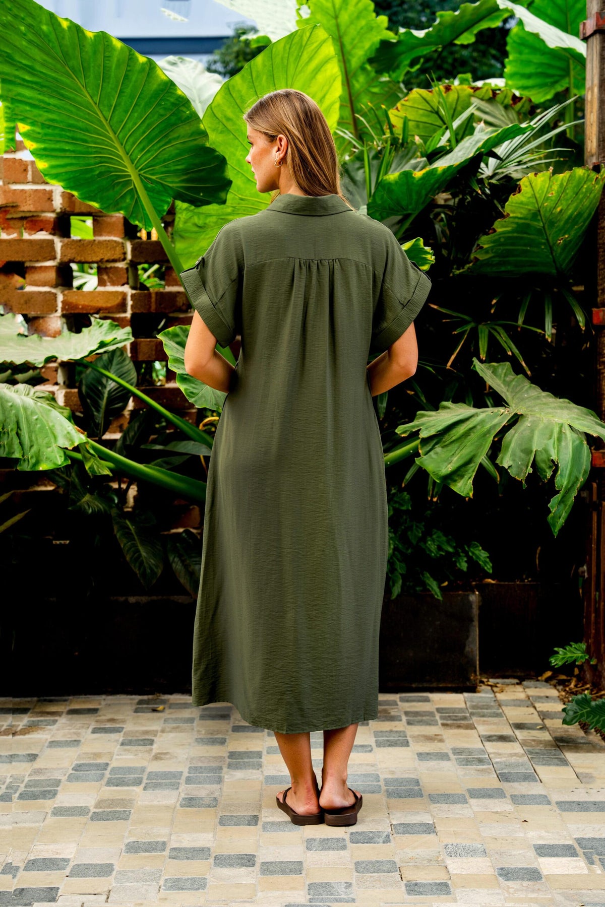 Carlson Dress Moss by Boho